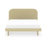 Anitra Queen Bed - Sand (Faux Leather) - 0