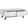 Miah Coffee Table - Natural, White - 2