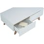 Miah Coffee Table - Natural, White - 5