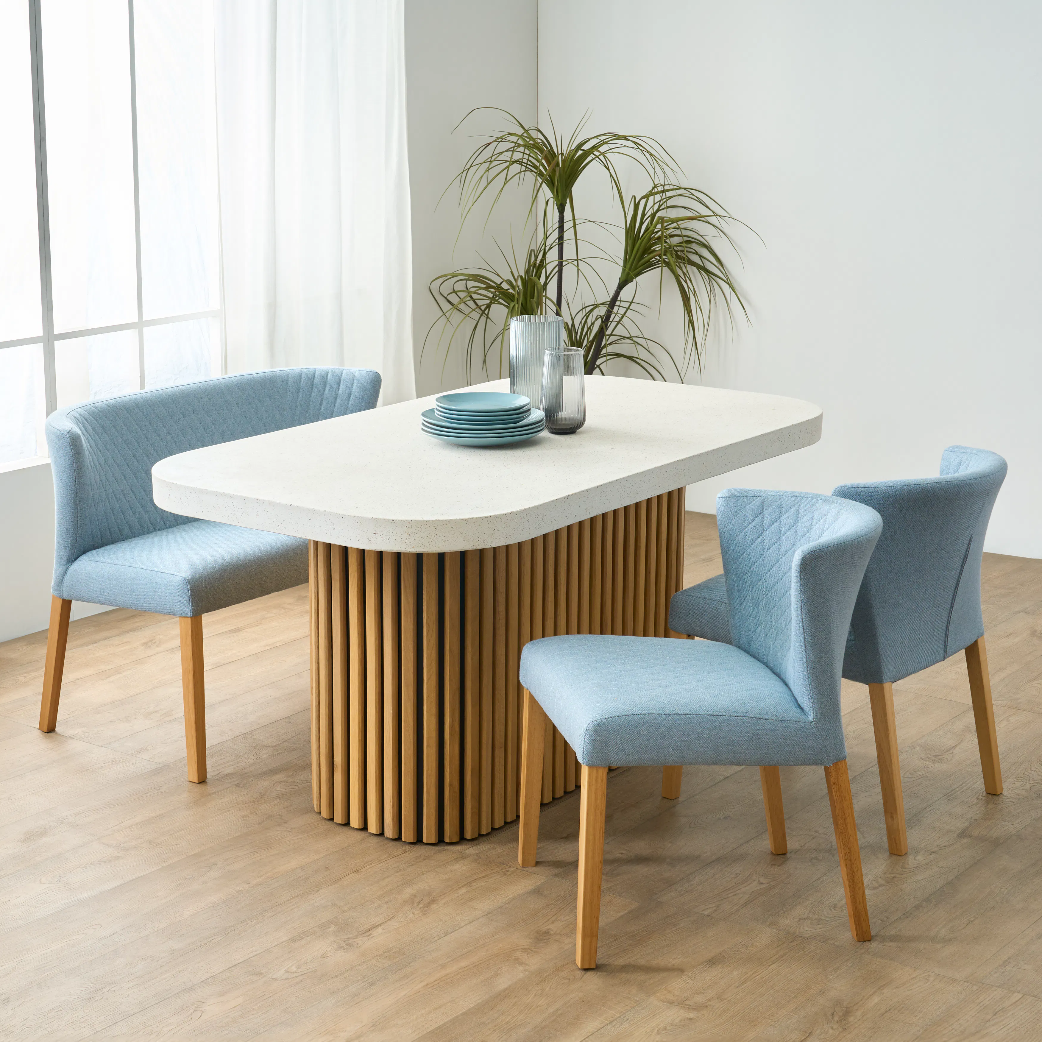 (As-is) Ellie Terrazzo Dining Table 1.8m - 3 - 9