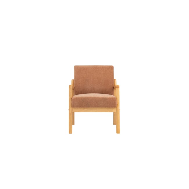 Mendo Armchair - Coral (Fabric) - 0