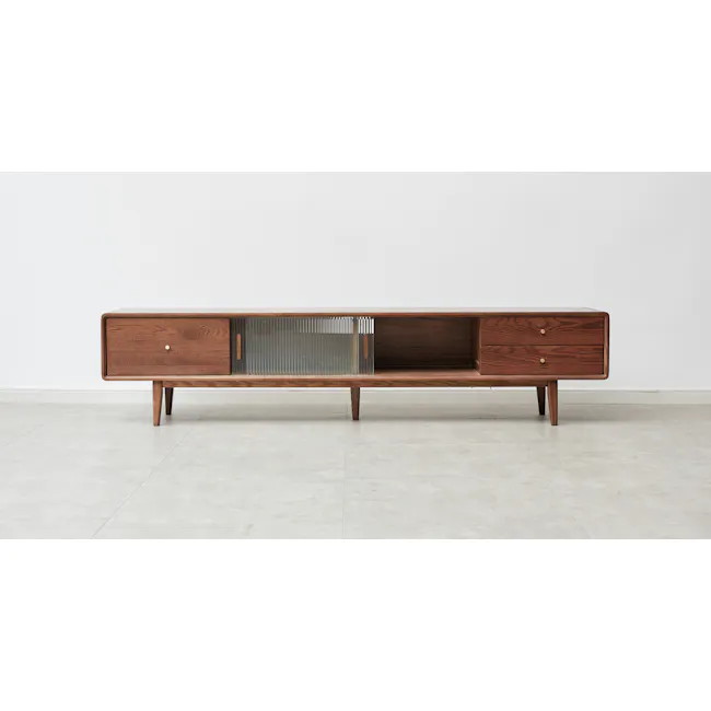 Lucia TV Console 2.2m - 10 - Wooden bench, minimalist design, modern furniture, wooden legs, rectangular shape, side tables