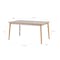 Sergio Dining Table 1.5m - Natural, Grey - 6