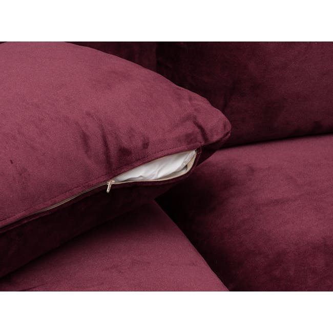 (As-is) Sable 3 Seater Sofa - Ruby (Velvet) - 1 - 17