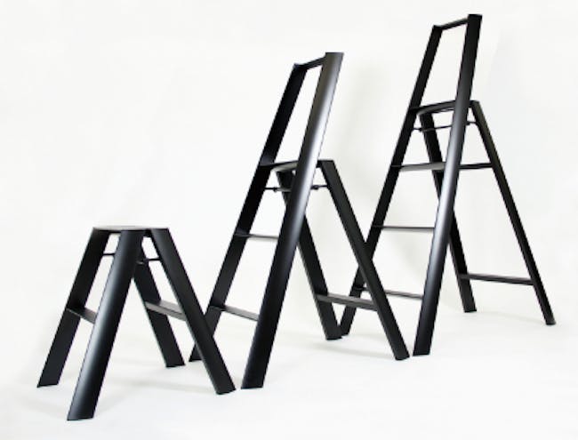 Hasegawa Lucano Aluminium 4 Step Ladder - Black - 1
