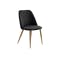Persis Square Dining Table 0.8m in Black with 2 Elsie Dining Chairs in Black - 5