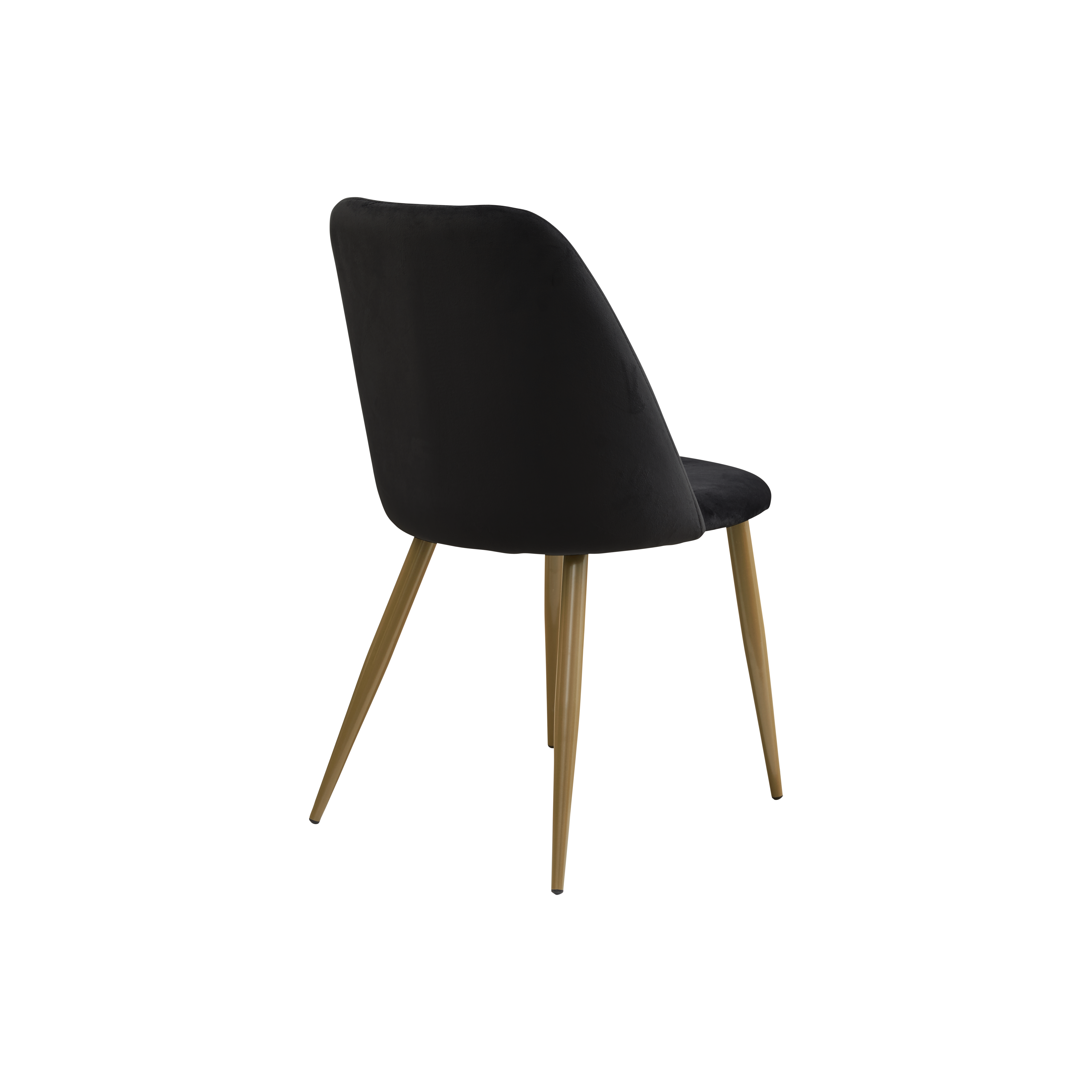 black velvet side chair