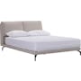 Bert Queen Bed in Ivory with 2 Addison Bedside Tables - 4