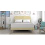 Anitra Queen Bed - Sand (Faux Leather) - 1
