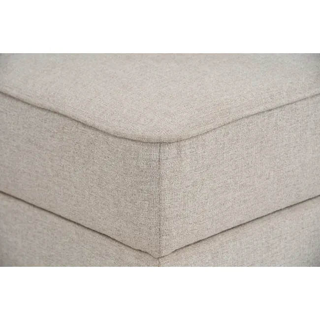 Tony 2 Seater Extended Storage Sofa - 35 - Soft, beige fabric texture, structured design, clean lines, subtle pattern