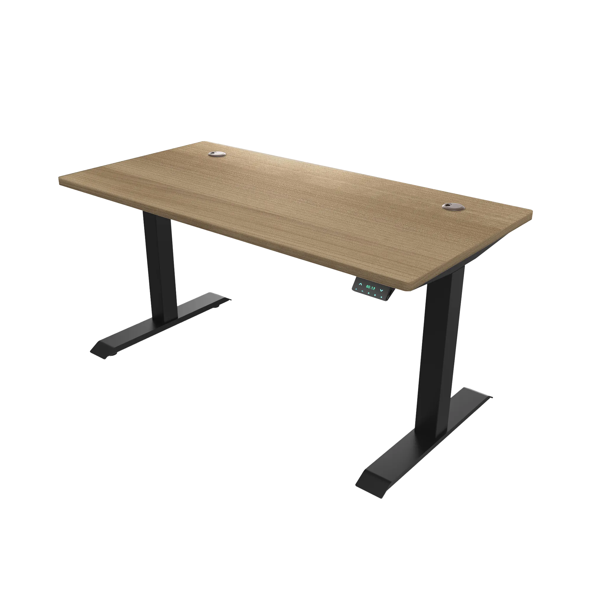 Signature Standing Desk 1.6m - Black, Cherry Cappuccino