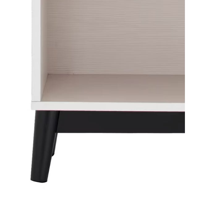 Howard Bookshelf - Light Grey, White - 5
