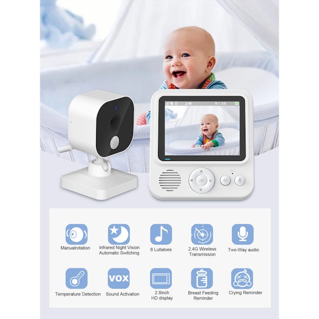 Kidvale 2.8'' Baby Monitor - 8
