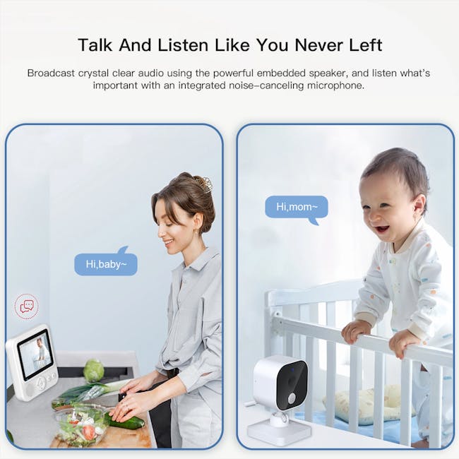 Kidvale 2.8'' Baby Monitor - 4