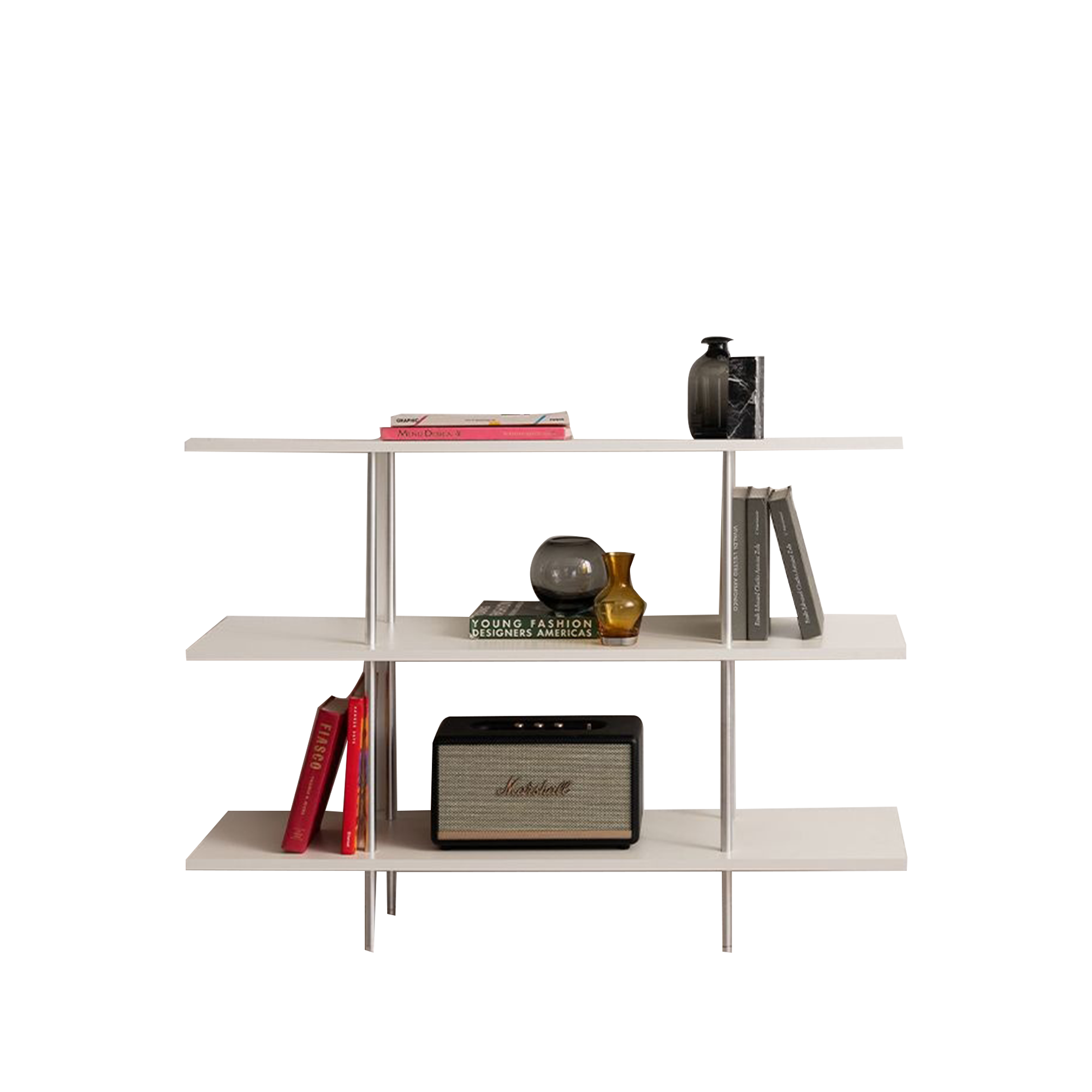 Bauhaus 3-Tier Display Shelf - Ivory