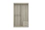 Lorren Sliding Door Wardrobe 2 with Mirror - White Oak - 8