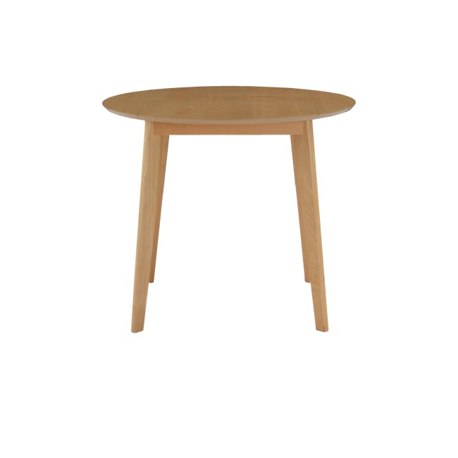 Odessa Round Extendable Dining Table 0.9m - Natural - 2