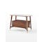 Lydell Marble Bedside Table - Walnut, White - 8