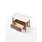Lydell Marble Bedside Table - Walnut, White - 6