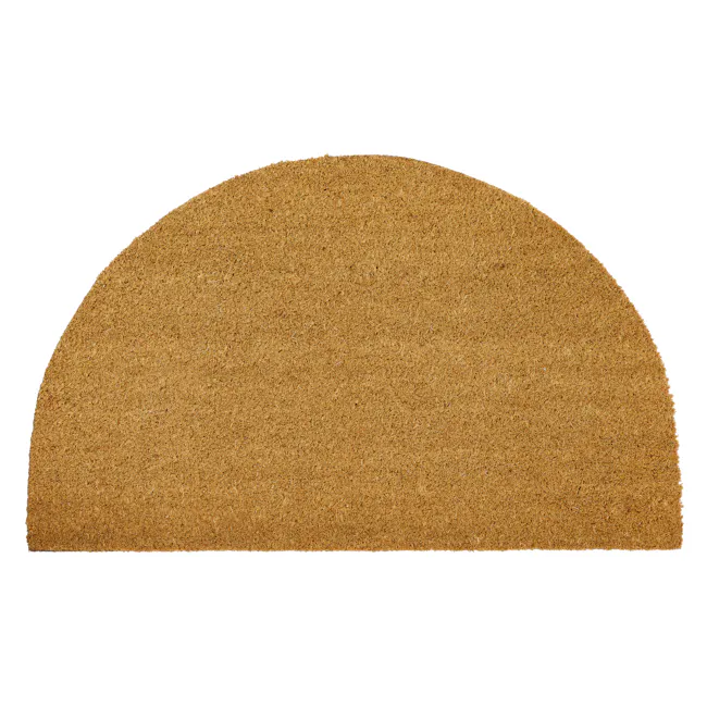 Semicircle Coir Door Mat - 1 - Bare wood, wood chips, wood dust, wood shavings, wood chips texture, wood chips pile, wood