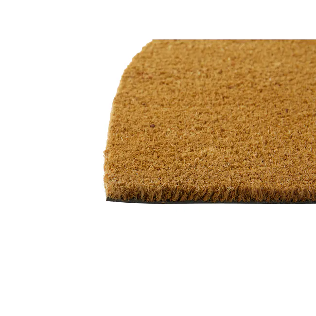 Semicircle Coir Door Mat - 2 - Barefoot, natural, textured, woven, shaggy, fluffy, soft, luxurious, cozy, inviting, warm