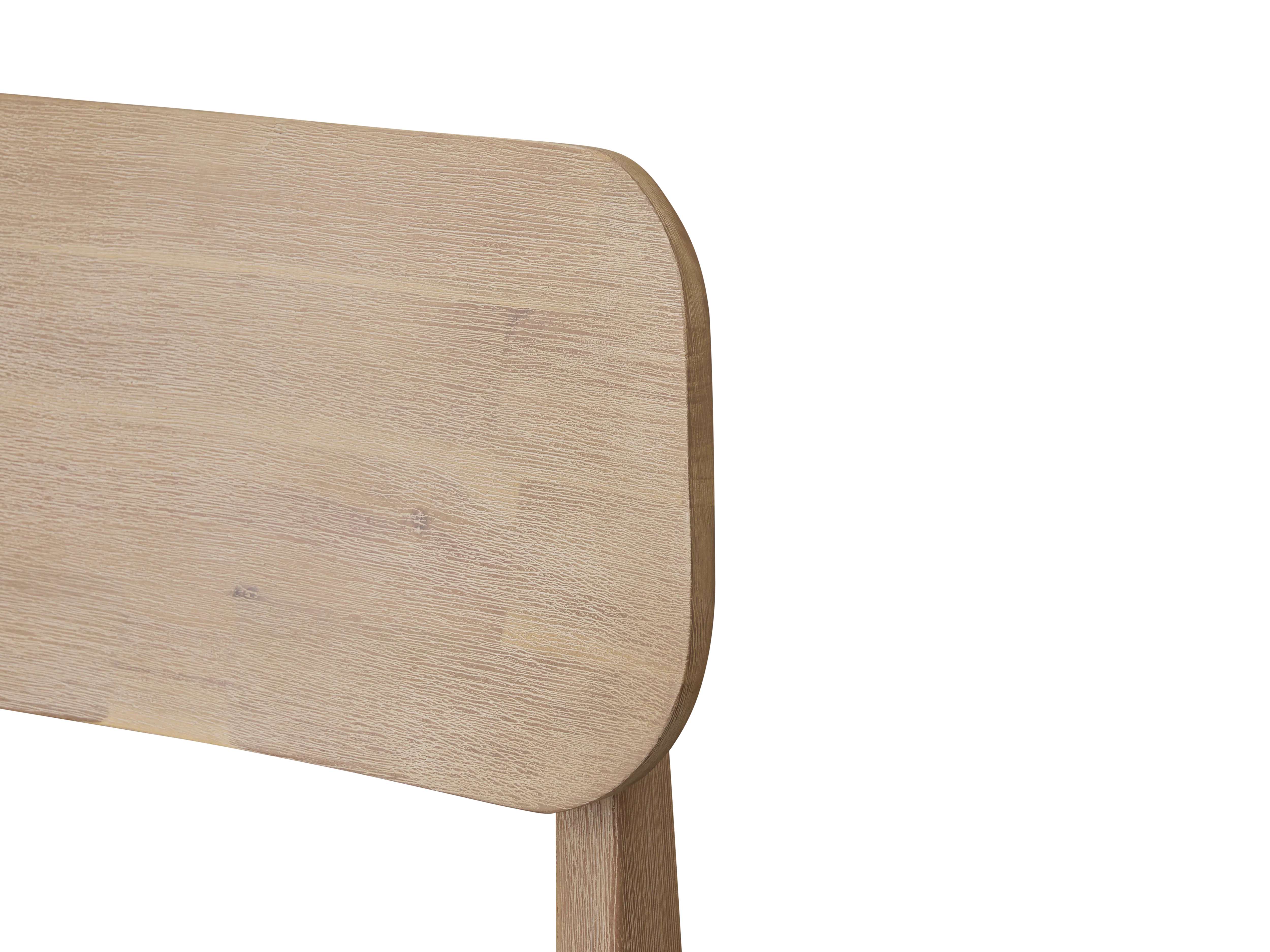 Catania Dining Chair - 10 - Light wood texture, natural grain, smooth surface, curved design, minimalist style, wooden