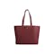 Personalised Saffiano Leather Tote Bag - Burgundy