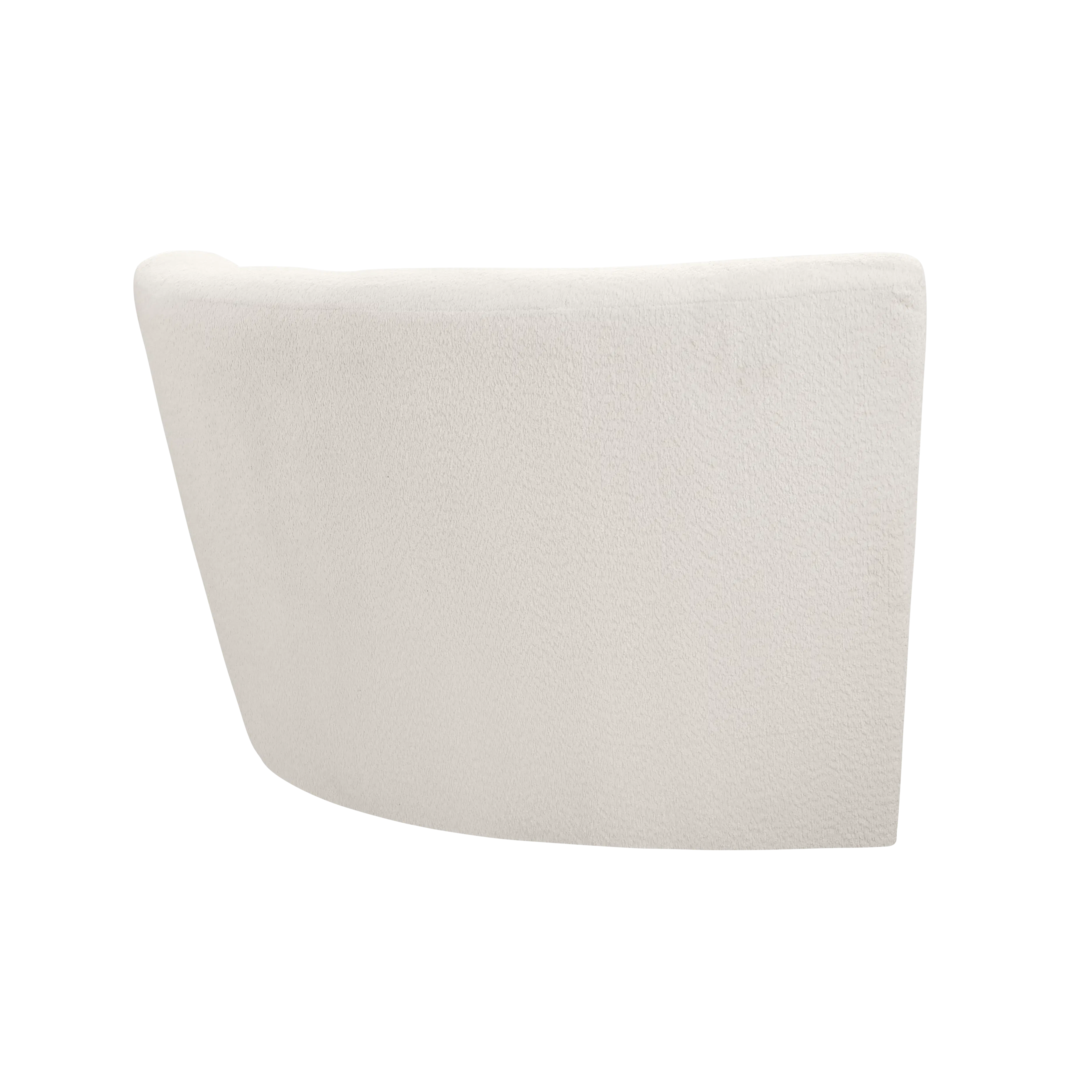 Tara 3 Seater Corner Extended Sofa - Beige - 13 - White textured cushion, minimalist design, soft fabric, elegant decor