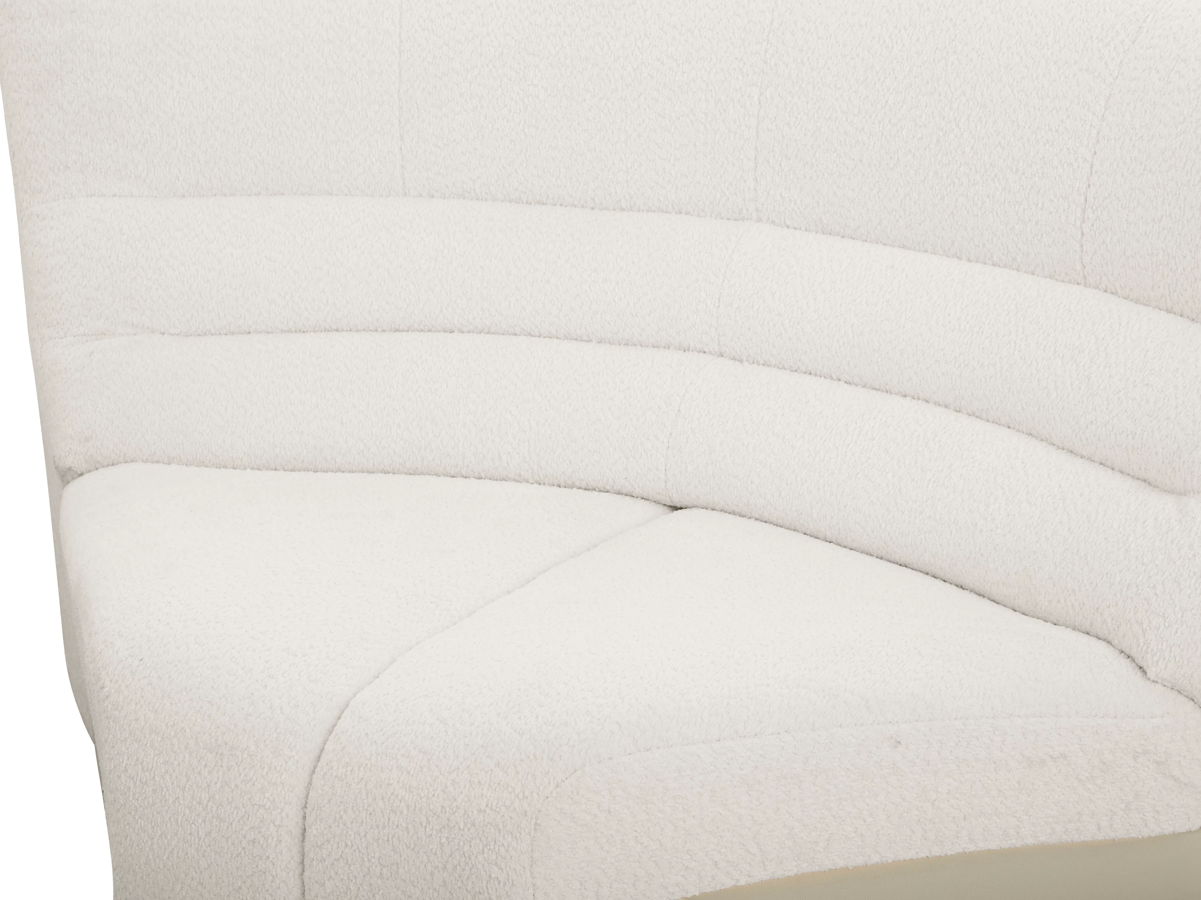 Tara 4 Seater Corner Extended Sofa - Beige - 26 - White, soft, fluffy, textured, cushioned, ergonomic, comfortable
