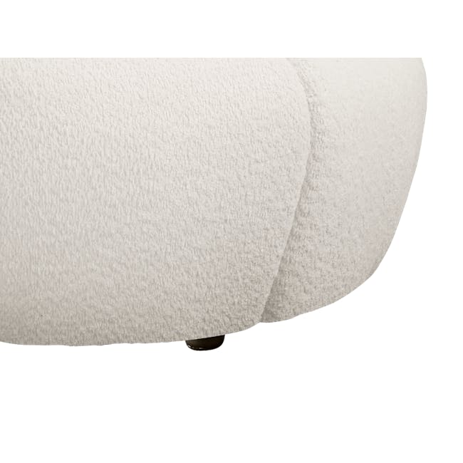 Tara Corner Sofa Unit - Beige - 9 - Soft, fluffy texture, White, textured fabric, Cozy, plush appearance, Gentle, undulating