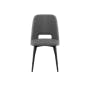 Linus Dining Chair - Stone Grey (Faux Leather) - 4