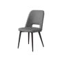 Linus Dining Chair - Stone Grey (Faux Leather) - 6