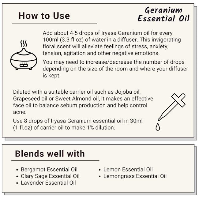 Iryasa Organic Geranium Essential Oil - 7