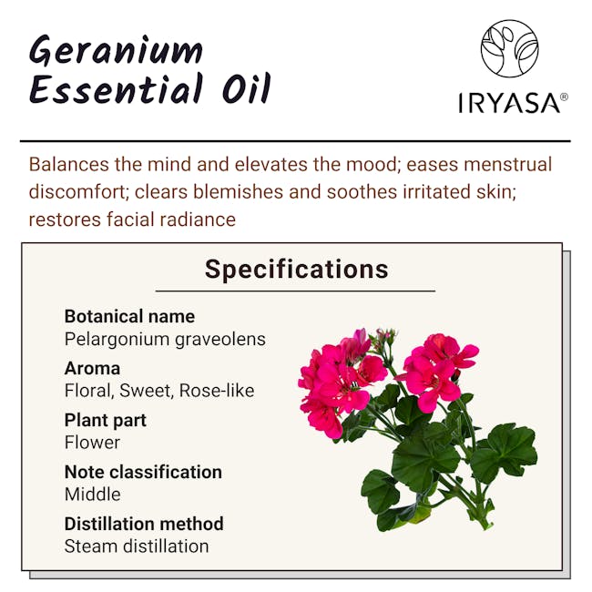 Iryasa Organic Geranium Essential Oil - 6