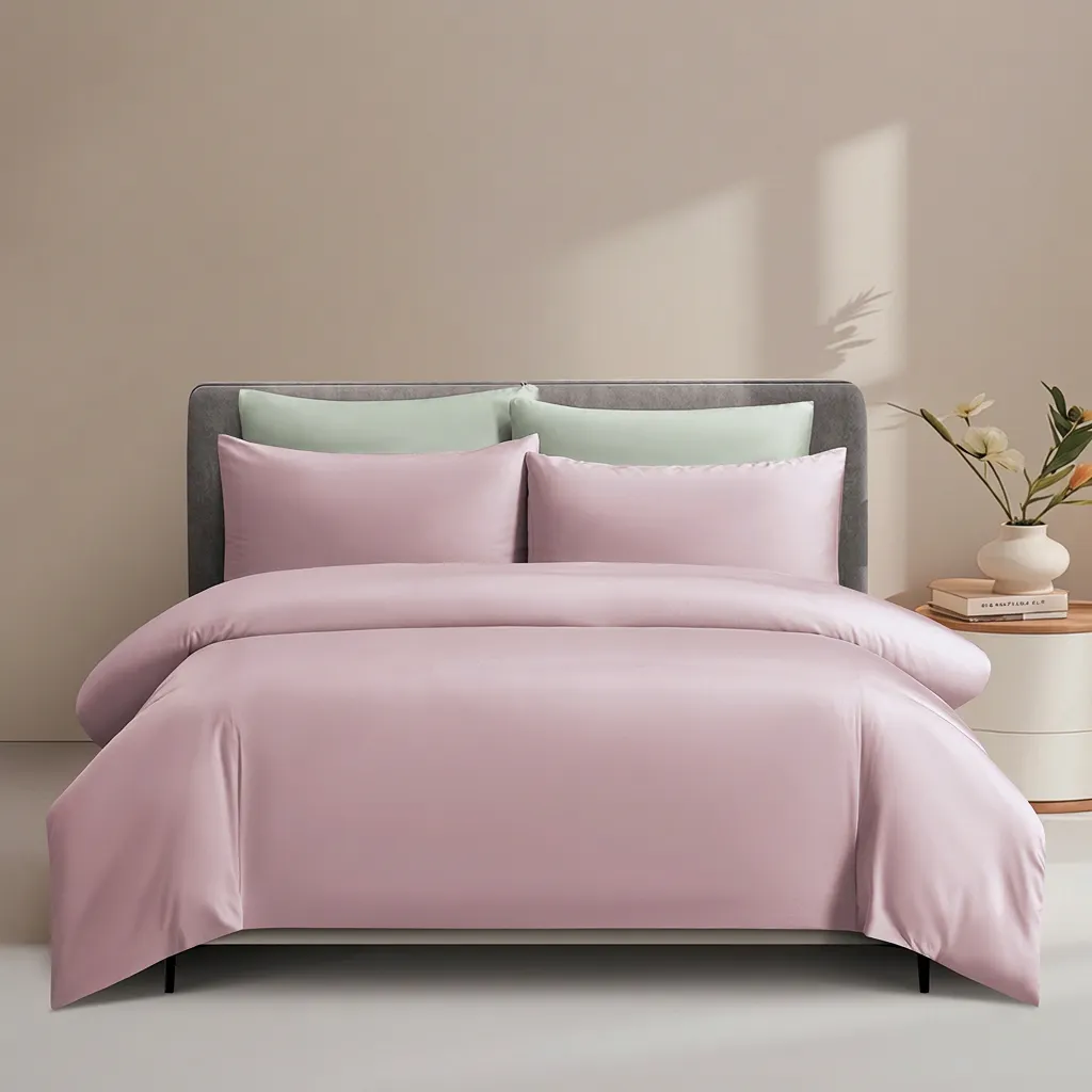Intero MDC 100% Combed Cotton 1200TC Fitted Sheet Set - Pink (4 Sizes)