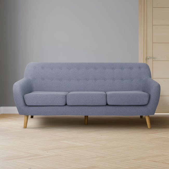 Emma 3 Seater Sofa - Dusk Blue - 2