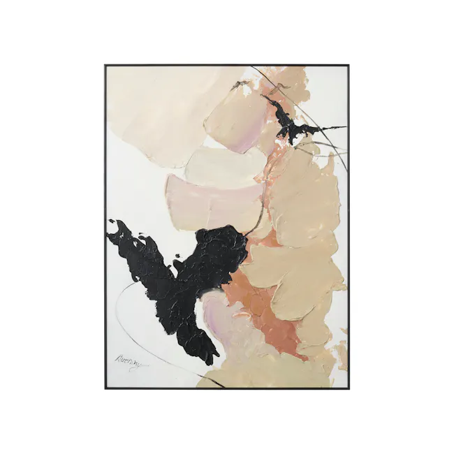 Whispers in Motion 3D Textured Painting 70 x 100 cm - 1 - Abstract painting, minimalist art, abstract composition, abstract