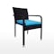 Boulevard Outdoor Dining Set with 4 Chair - Blue Cushion - 5