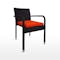 Boulevard Outdoor Dining Set with 6 Chair - Orange Cushion - 5