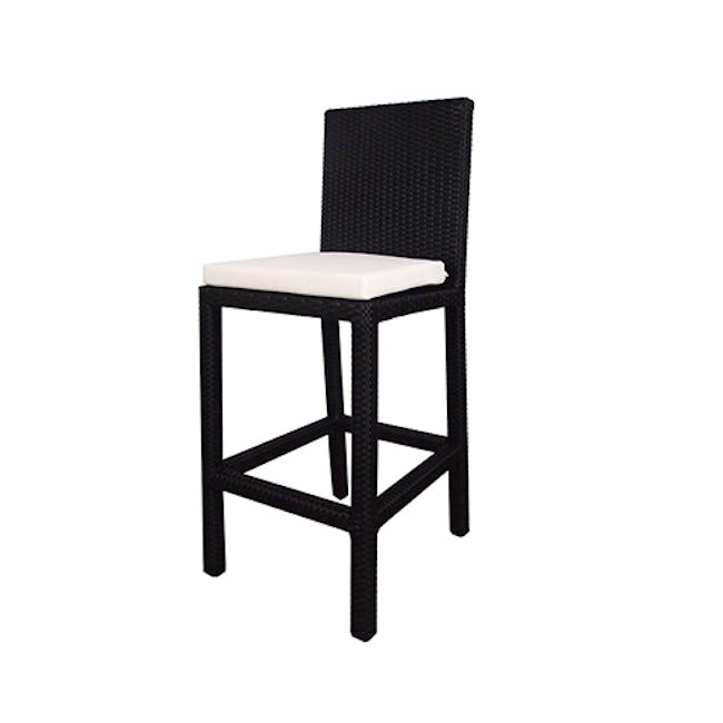Midas 2 Chair Bar Set - White Cushion - 3