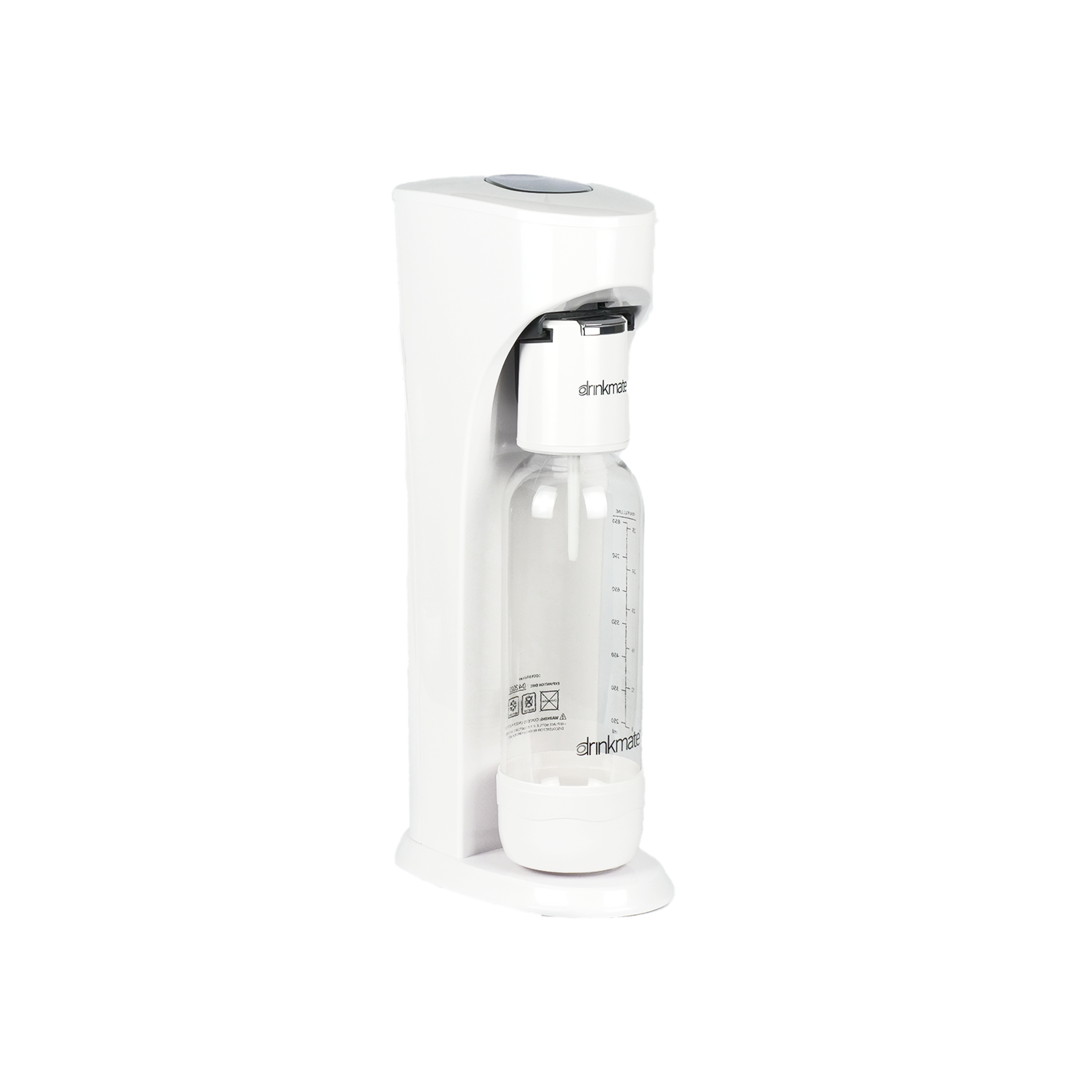 DrinkMate Soda Maker - White - With 1x CO2 Cylinder
