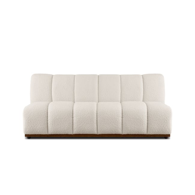 Cosmo 3 Seater Sofa Unit - White Boucle (Spill Resistant) - 0