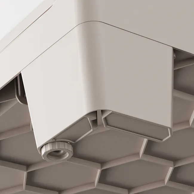 Gulliver Multispace Outdoor Cabinet - 7 - Modern ceiling design, geometric pattern, architectural detail, minimalist style