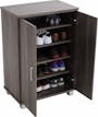 Everett 2 Door Shoe Cabinet - Dark Sonoma - 6
