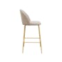 Chloe Bar Chair - Wheat Beige (Fabric) - 1