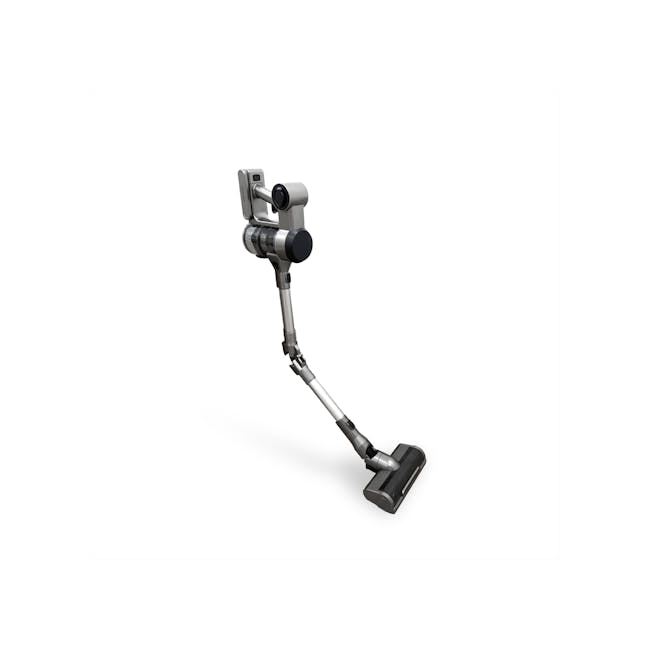 NNIO Cordless Stick Vacuum (N6830SVC) - 3 - 3D smartphone stabilizer, sleek black and silver design, adjustable arm