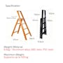 Hasegawa Lucano Aluminium 4 Step Ladder - White - 4
