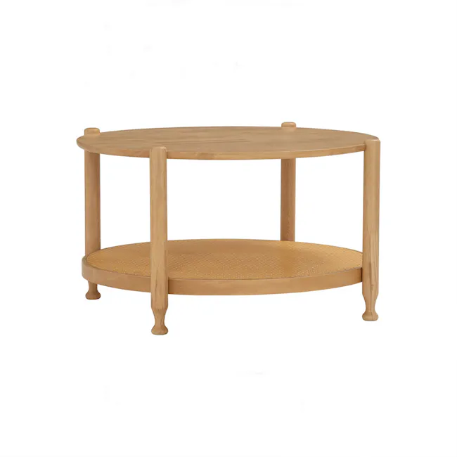 Winette Round Coffee Table - Natural - 4