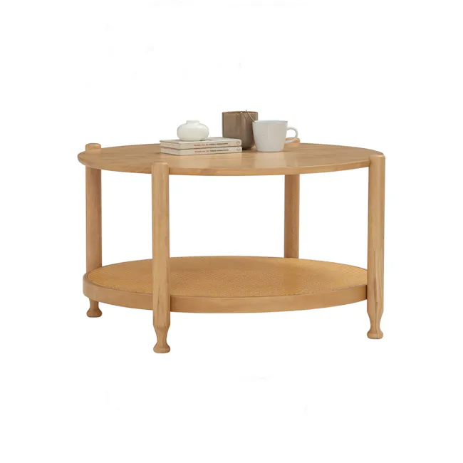 Winette Round Coffee Table - Natural - 3