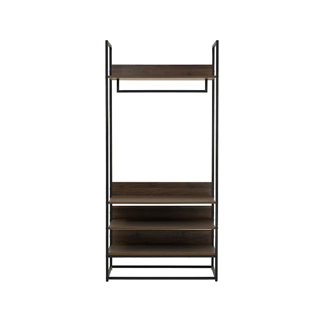 Capri Open Wardrobe with 3 Shelves - 0